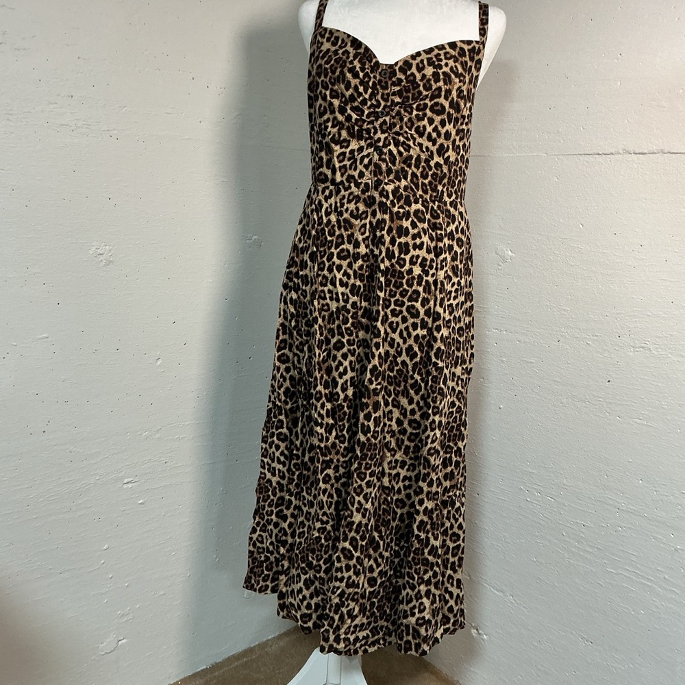 Torrid Midi Challis Sweetheart Smocked Bust Dress - Size 2 - NEW